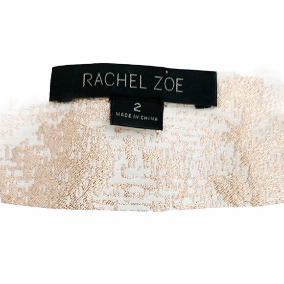 Rachael Zoe ”Daria” Metallic Barcode Dress - Picture 5 of 7